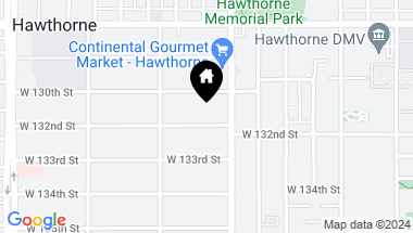 Map of 4035 W 132nd Street, Hawthorne CA, 90250