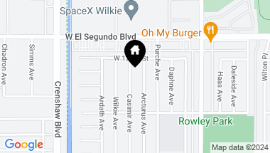 Map of 13008 Casimir Avenue, Gardena CA, 90249