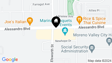 Map of 22515 Alessandro Boulevard, Moreno Valley CA, 92553