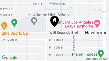 Map of 4731 W El Segundo Boulevard, Hawthorne CA, 90250