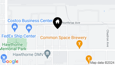 Map of 12527 Cranbrook Avenue, Hawthorne CA, 90250