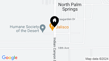 Map of 17875 Indian Canyon, Palm Springs CA, 92258