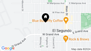 Map of 349 Virginia Street, El Segundo CA, 90245