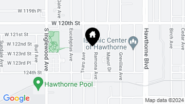 Map of 12219 Ramona Avenue, Hawthorne CA, 90250