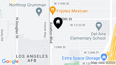 Map of 5536 W 122nd Street, Hawthorne CA, 90250