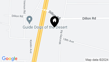 Map of 0 Worsley Road, Desert Hot Springs CA, 92282