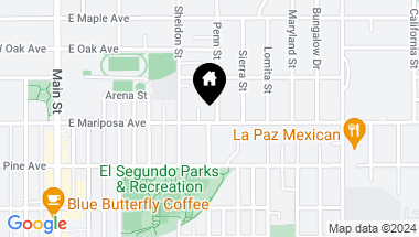 Map of 535 E Mariposa Avenue, El Segundo CA, 90245