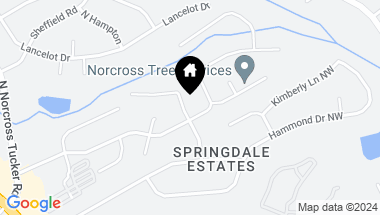 Map of 2128 Williams Place, Norcross GA, 30071
