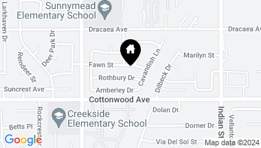 Map of 24188 Rothbury Drive, Moreno Valley CA, 92553