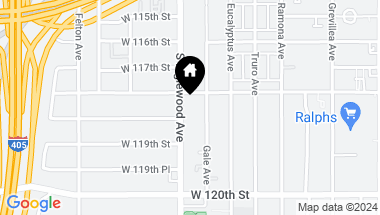 Map of 11812 Inglewood Avenue, Hawthorne CA, 90250