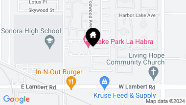 Map of 2161 Lake Side Drive 162, La Habra CA, 90631