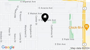 Map of 1219 E Maple Avenue, El Segundo CA, 90245