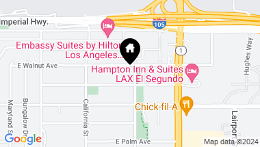 Map of 851 Washington Street, El Segundo CA, 90245