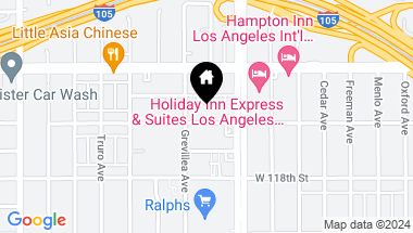 Map of 4455 W 116th Street, Hawthorne CA, 90250
