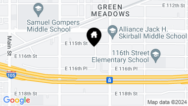 Map of 385 E 116th Street, Los Angeles CA, 90061