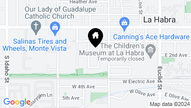 Map of 251 Chinchilla Street, La Habra CA, 90631