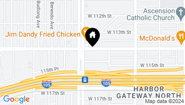 Map of 840 W Imperial Highway, Los Angeles CA, 90044