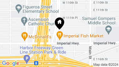 Map of 11226 S Broadway, Los Angeles CA, 90061