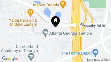 Map of 901 Abernathy Road NE Unit 3160, Atlanta GA, 30328
