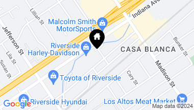 Map of 3360 Winstrom Street, Riverside CA, 92504