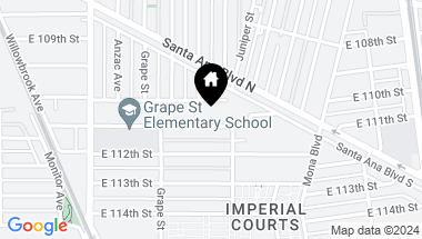 Map of 2113 E 111TH Street, Los Angeles CA, 90059