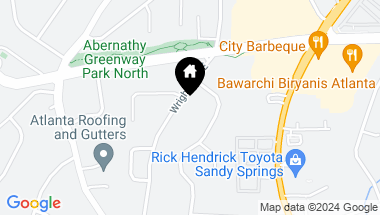 Map of 6575 WRIGHT Road, Sandy Springs GA, 30328