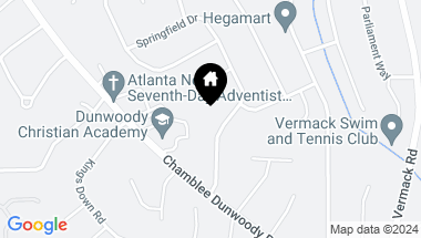 Map of 4794 Springfield Drive, Dunwoody GA, 30338