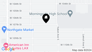 Map of 10822 Doty Avenue, Inglewood CA, 90303