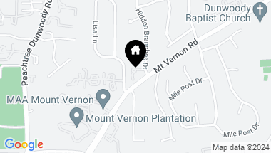 Map of 1011 Mount Vernon Estates Drive, Dunwoody GA, 30338