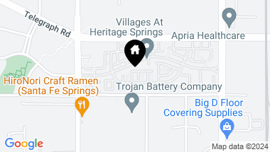 Map of 10525 Willow Lane, Santa Fe Springs CA, 90670