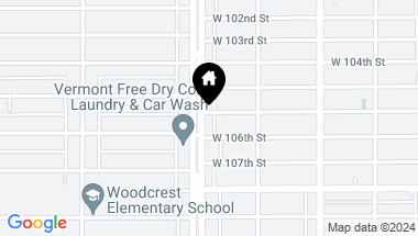 Map of 10500 S VERMONT Avenue, Los Angeles CA, 90044