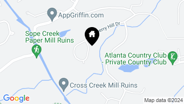 Map of 420 Cherry Hill Drive SE, Marietta GA, 30067