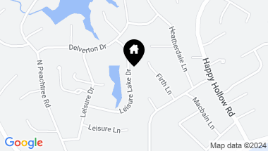 Map of 2391 Leisure Lake Drive, Dunwoody GA, 30338