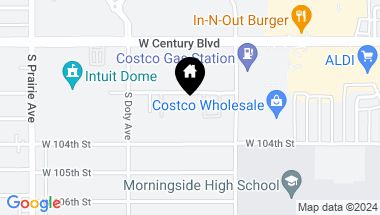 Map of 3660 W 102nd Street, Inglewood CA, 90303