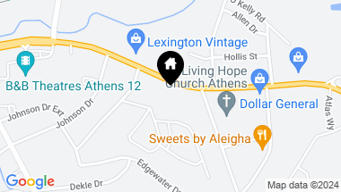 Map of 1934 Lexington Road, Athens GA, 30605