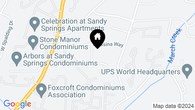 Map of 6985 Wycombe Road, Sandy Springs GA, 30328