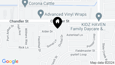 Map of 7862 Sorrel Lane, Eastvale CA, 92880