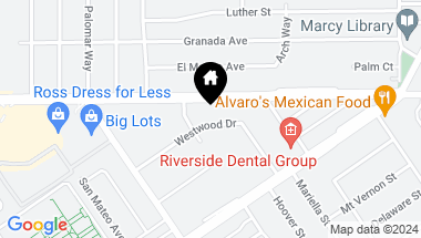 Map of 7349 Westwood Drive, Riverside CA, 92504