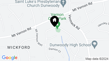 Map of 5127 Vernon Springs Drive, Dunwoody GA, 30338