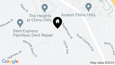Map of 16656 Carob Avenue, Chino Hills CA, 91709