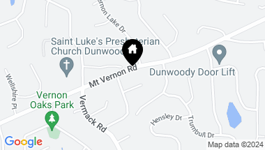 Map of 2049 Mount Vernon Road, Dunwoody GA, 30338