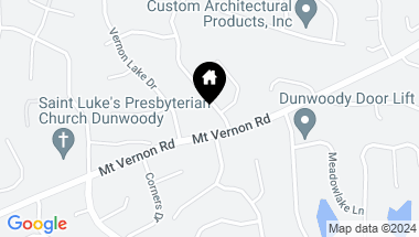 Map of 5210 Forest Springs Drive, Dunwoody GA, 30338