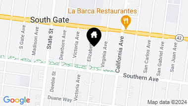 Map of 8960 Elizabeth Avenue, South Gate CA, 90280