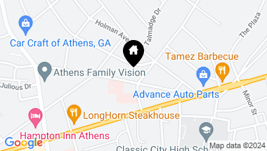 Map of 780 King Avenue, Athens GA, 30606