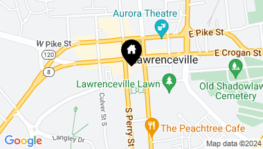 Map of 161 S Perry Street, Lawrenceville GA, 30046