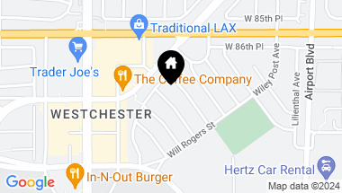 Map of 8818 De Haviland Ave, Los Angeles CA, 90045