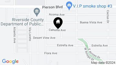 Map of 65849 Cahuilla Avenue, Desert Hot Springs CA, 92240