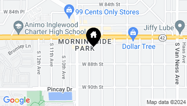 Map of 8700 S 8th Avenue, Inglewood CA, 90305