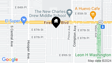 Map of 8701 Mary Avenue, Los Angeles CA, 90002