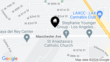 Map of 7424 and 7426 W 85th Street, Los Angeles CA, 90045
